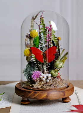 玻璃装饰摆件田园复古书房客厅