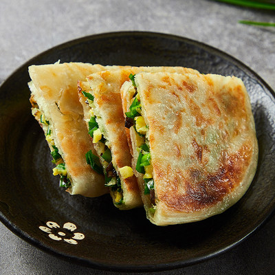 安井酥皮馅饼黑椒牛肉夹馍方便速食韭菜煎饼冷冻半成品早餐手抓饼 虎窝淘