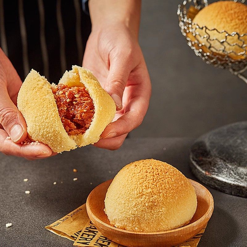 避风塘酥皮叉烧包140g早餐面包包点酥脆掉渣肉包酥皮蒸包肉美汁香,淘宝优惠券,粉丝福利购,淘宝优惠卷