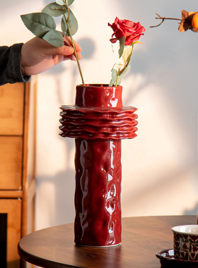 小众中式陶瓷花瓶新婚订婚礼物