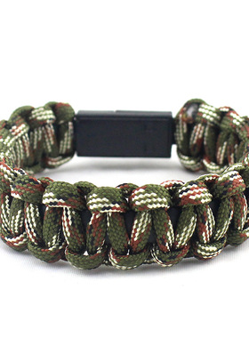 安卓手机数据线手环创意伞绳编织充电线手链usb智能手机数据线