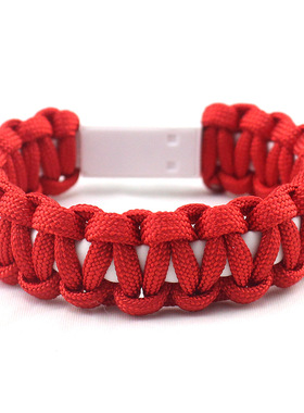 安卓手环数据线手链七芯伞绳编织手环充电线手链户外便携手腕带