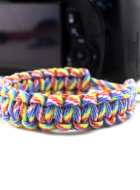 户外相机手腕编织带伞绳相机腕带野营山地户外登山相机失手绳现货
