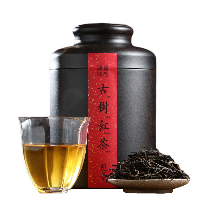 忆普香茶叶 滇红茶云南凤庆头春古树中国红 浓香型散茶罐装250g