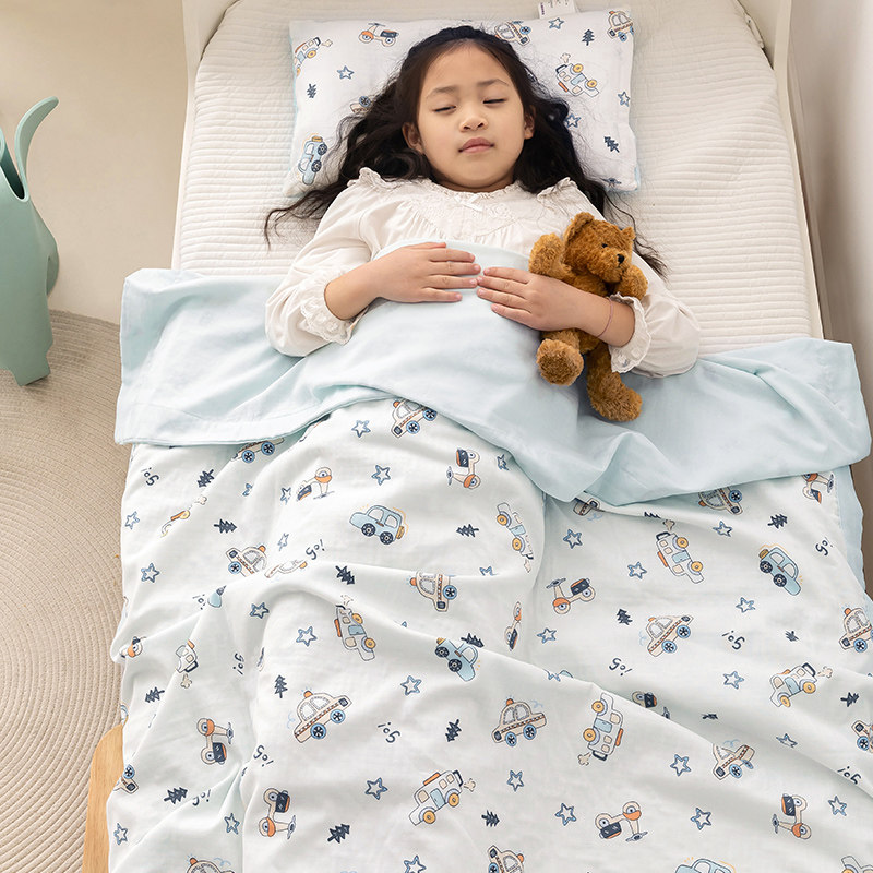 豆豆毯婴儿纱布盖毯夏季薄款安抚宝宝新生儿豆豆小被子空调夏凉被