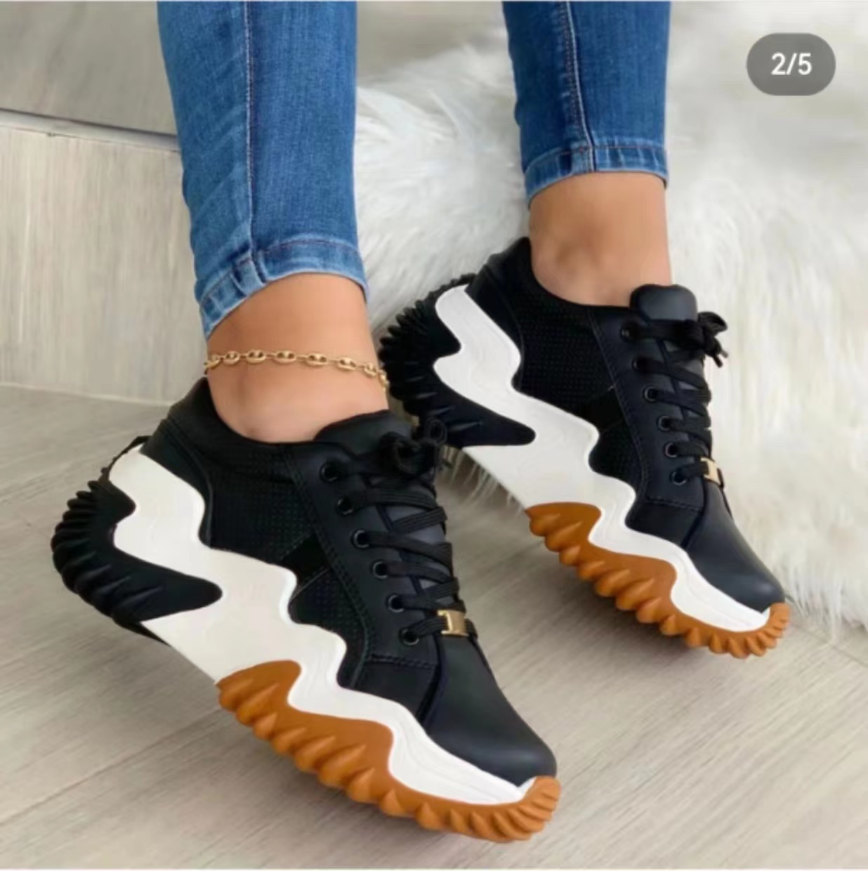 women sneakers female leisure shoes big size 43运动鞋女鞋 - 图1