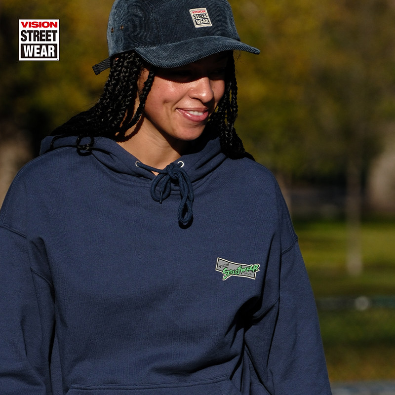 VISION官方 复刻系列“pink pig”美式复古做旧连帽卫衣男女秋款 - 图2