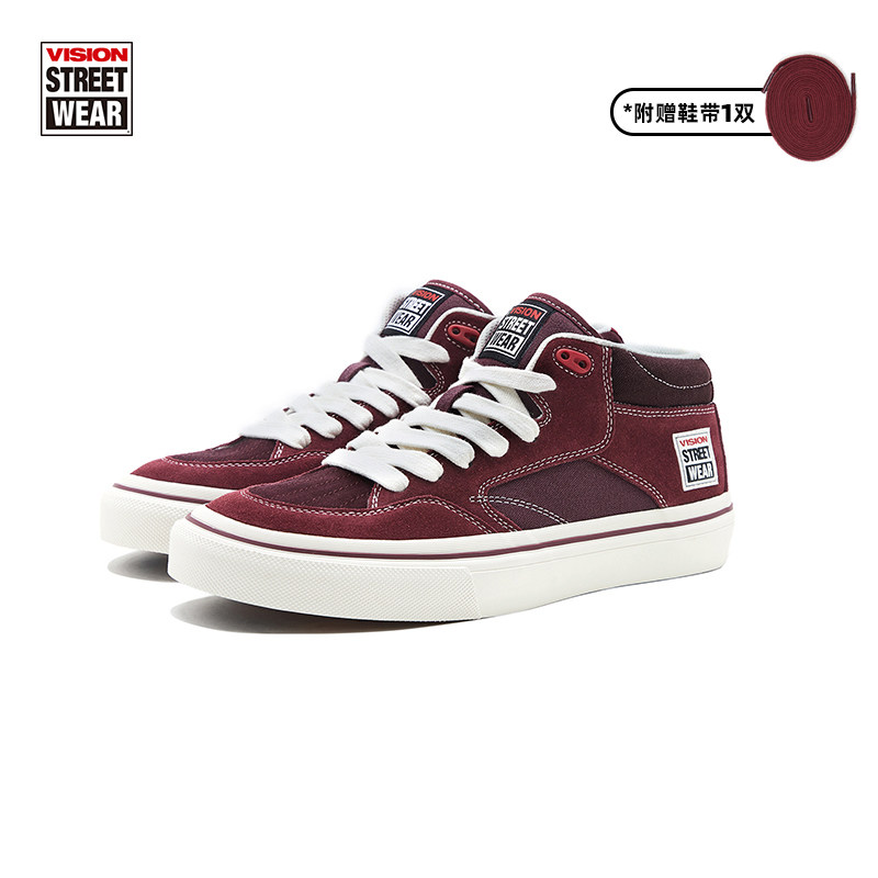 VISION官方  CONCAVE多色经典街头中帮复古翻毛皮滑板鞋男女,淘宝优惠券,粉丝福利购,淘宝优惠卷