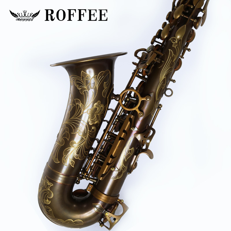 复古金铜萨克斯风专业演奏级 E 原装进口中音降 罗菲 ROFFEE 德国 复古金铜萨克斯风专业演奏级 E 原装进口中音降 罗菲 ROFFEE 德国
