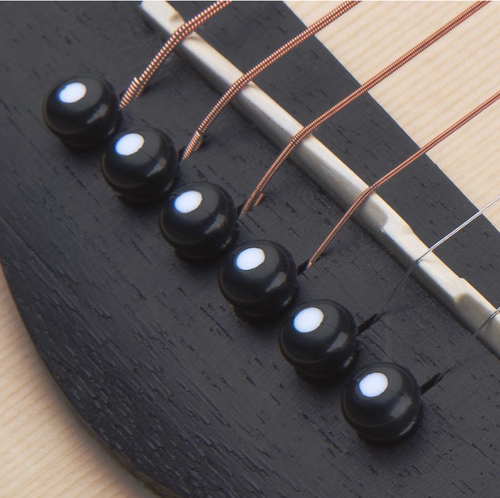 民谣木吉他固弦锥黑白色固弦钉牛骨铜弦锥尾钉压弦器吉他乌木弦柱 - 图0