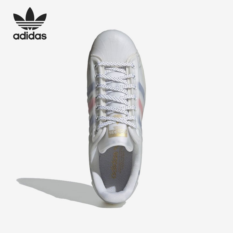 Adidas/阿迪达斯正品三叶草新款男女运动休闲板鞋 H00197 - 图1