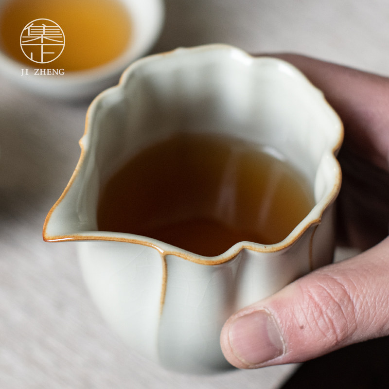 集正 汝窑陶瓷公道杯 家用功夫茶具 茶道配件分茶器 大号公杯茶海,淘宝优惠券,粉丝福利购,淘宝优惠卷