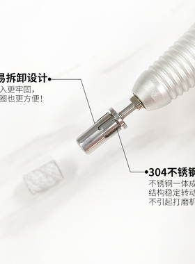 美甲砂圈轴套筒高品质不透钢材质