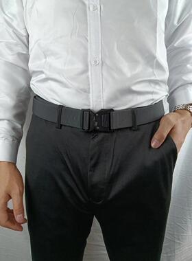 加长弹力帆布皮带男弹力战术腰带