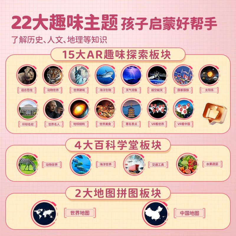 地球仪小学生女孩子男孩3d立体悬浮儿童女童男童玩具生日过年礼物