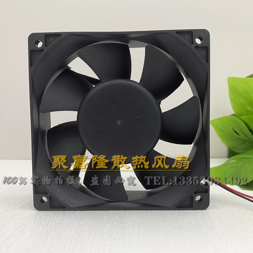 台达AFC1212DE 12CM 12038 12V 1.6A双滚珠大风量蚂蚁S9散热风扇-图2