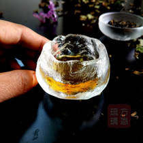 Manufacturer Glazed Tea Set Frozen Burning Justice Cup Cover Bowl Mat Personality Ice Cracking Tea Set Suit