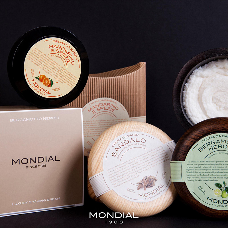 意大利MONDIAL1908男士剃须皂刮胡膏橡木碗装橛子花shaving soap-图2