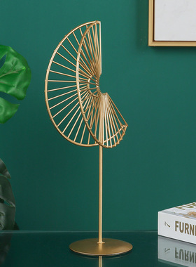 北欧简约银杏叶客厅电视柜摆件