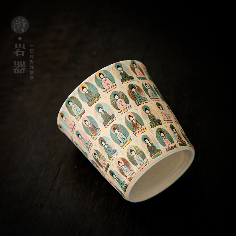 敦煌茶杯主人杯家用复古千佛单杯陶瓷个人杯单个暖手杯早餐牛奶杯,淘宝优惠券,粉丝福利购,淘宝优惠卷