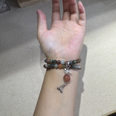 原创红沙山峰幽灵+高货顺发彩兔毛+粉兔毛6.6mm【H249】