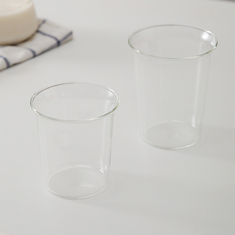 300ml400ml玻璃杯咖啡杯家用高颜值早餐杯牛奶拿铁杯子商用耐高温-图0