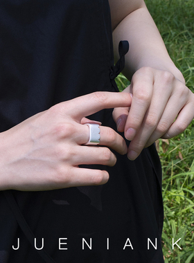 轻奢法式波浪纯银设计师原创戒指