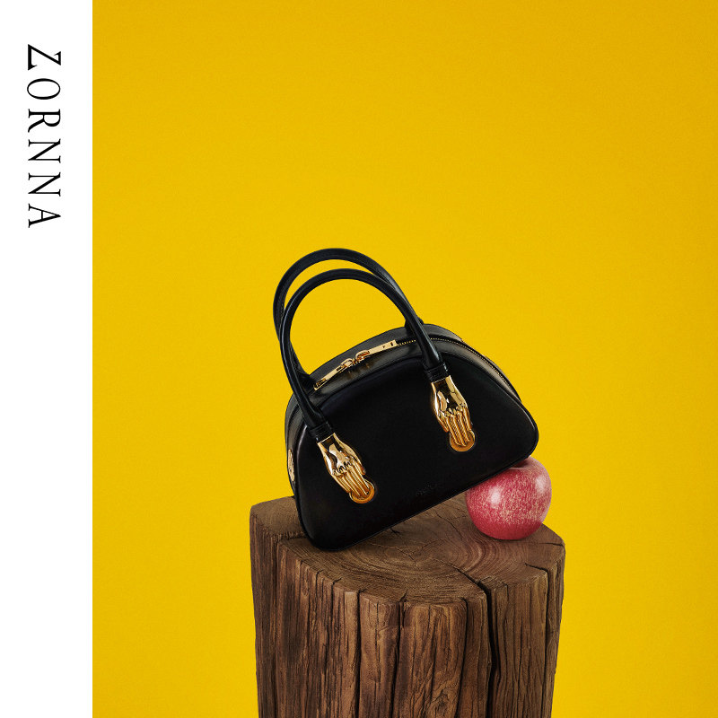 zornna黑金原创设计师品牌感贝壳包 zornna女士包袋