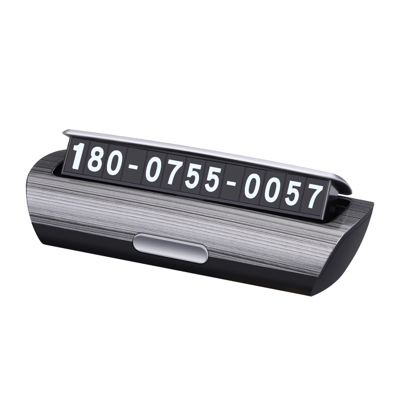 木质商务高级感小汽车临时停车牌挪车手机电话号码牌移中控台底座 - 图0