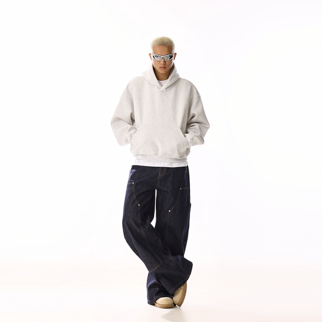 American retro original color jeans for men and women