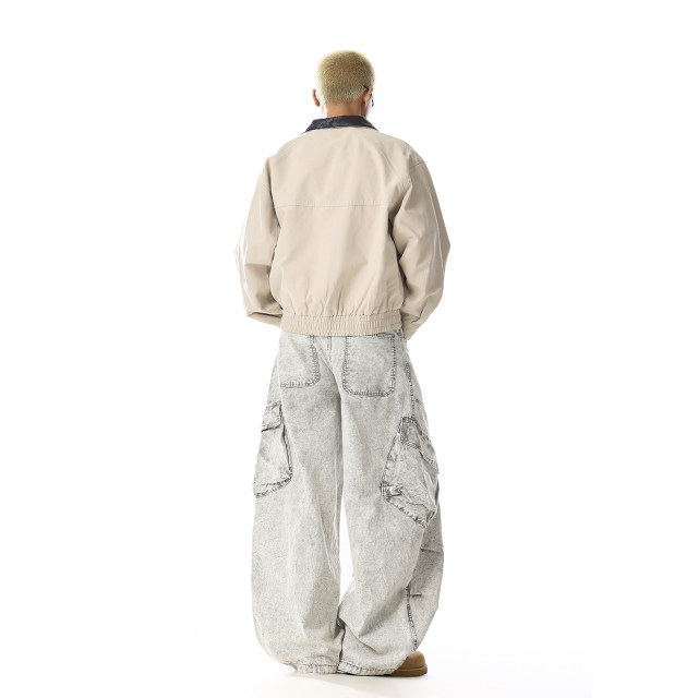 American retro work jeans for men and women