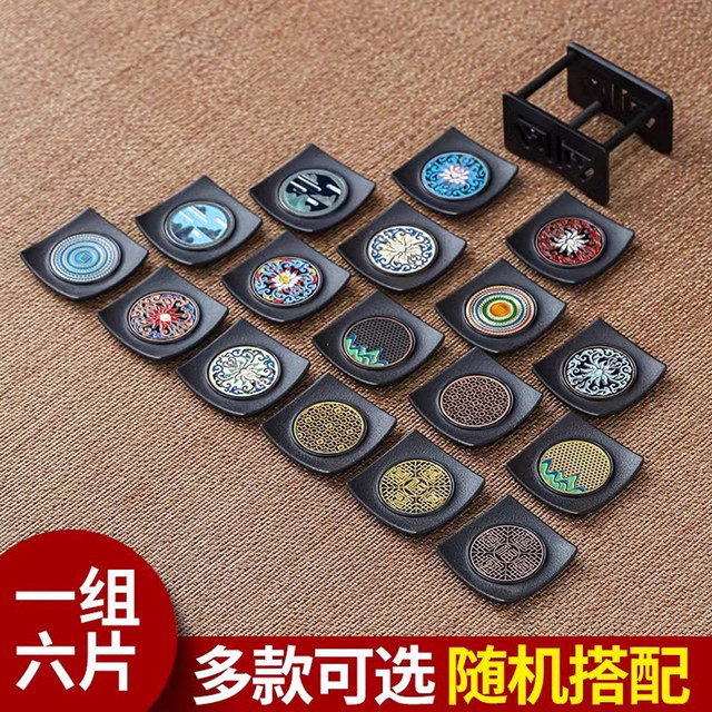 New Chinese Coaster Enamel Tea Coaster