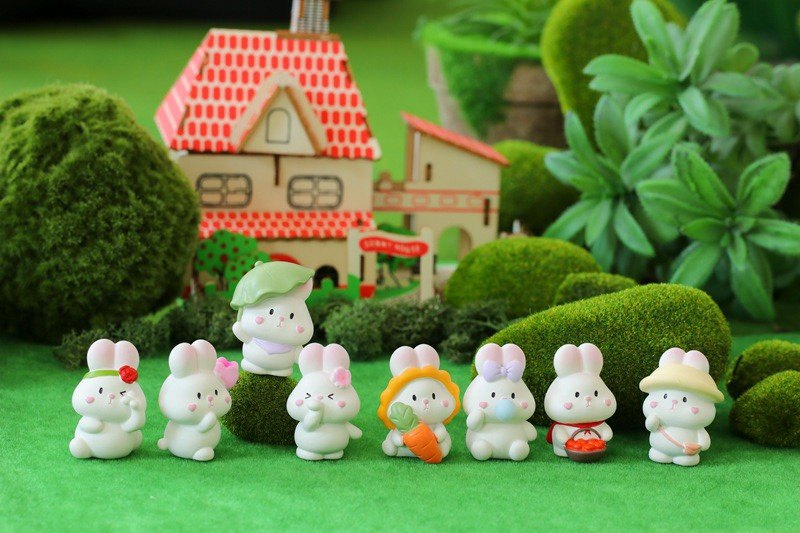 可爱少女心兔子系列树脂小摆件创意装饰桌面办公儿童公仔生日礼物,淘宝优惠券,粉丝福利购,淘宝优惠卷