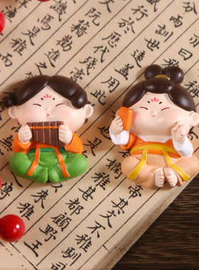 唐小糖坐姿冰箱贴树脂工艺品西安文创 纪念品国潮摆件旅游 纪念品