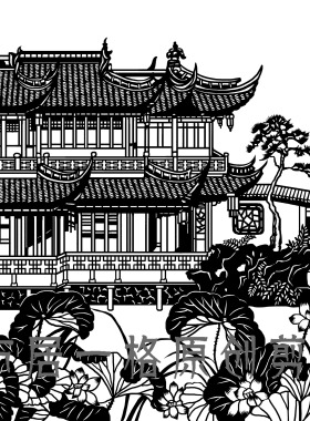 人物像照片转剪纸定制图案设计