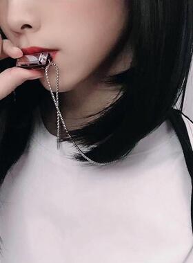 diy同款可吹声口琴男项链土酷蹦侣迪文艺口哨情吊坠链子女
