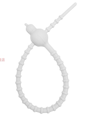 硅胶扎带diy彩色收纳数据线可重复使绕线器理线带绑带钥匙扣挂件