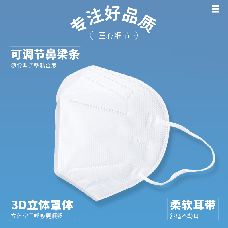 君利医用级N口罩一次性防护口罩医护9独立包装5防护灭菌口罩正品 - 图0