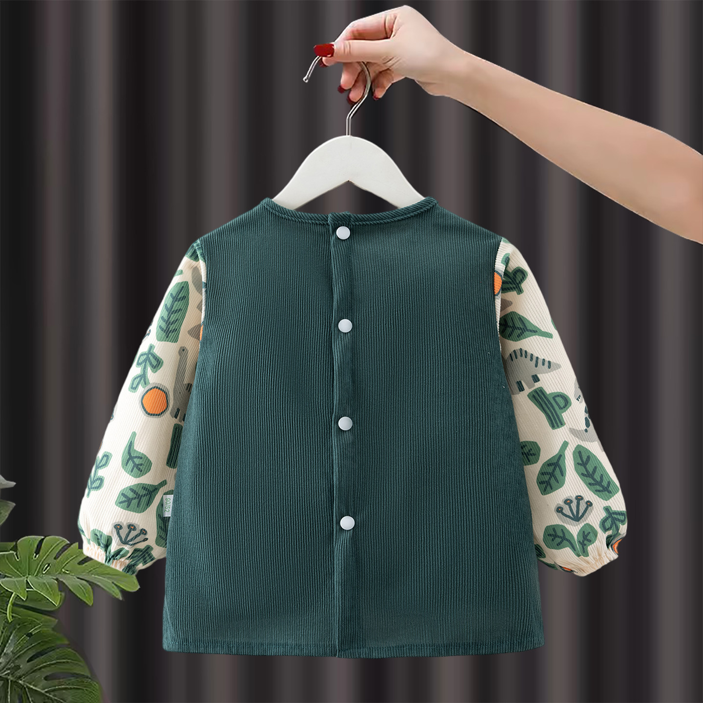 儿童罩衣秋冬长袖幼儿园女宝宝吃饭围兜外穿护衣男孩围裙辅食饭兜,淘宝优惠券,粉丝福利购,淘宝优惠卷