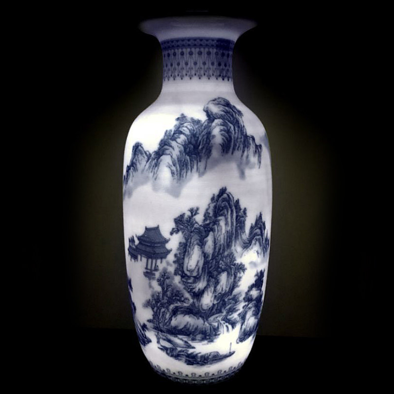 景德镇陶瓷器仿古青花瓷大花瓶摆件客厅富贵竹插花家居工艺装饰品,淘宝优惠券,粉丝福利购,淘宝优惠卷