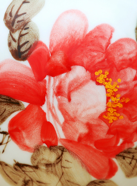 景德镇陶瓷器新中式粉彩花瓶工艺品客厅摆件家居博古架装饰品瓷瓶