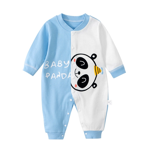 小班郎 Детский демисезонный лонгслив подходит для мужчин и женщин для девочек, хлопковое боди, осенний комбинезон для младенца