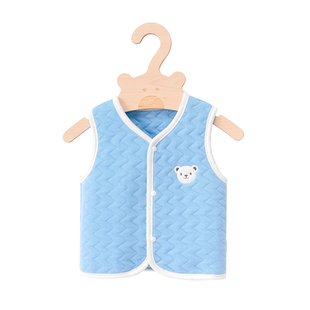 婴儿马甲春秋夹棉加厚保暖宝宝小坎肩