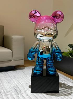 网红暴力熊存钱罐客厅家居轻奢简约电视柜大号落地创意装饰品摆件