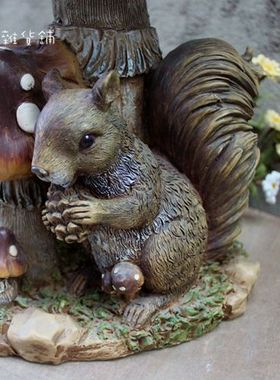 复古做旧蘑菇拍摄道具松果装饰品