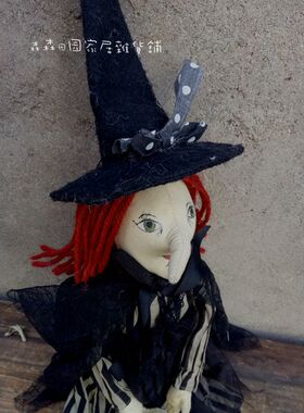 欧美大艺术家女巫万圣节古董娃娃