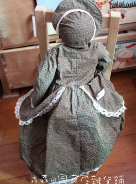 复古做旧手绘玩偶摆件