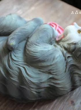 小猫咪水晶球儿童房园艺创意摆件