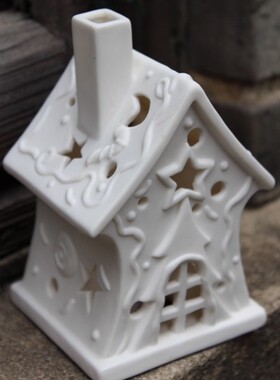 镂空圣诞节可爱风房子家居装饰