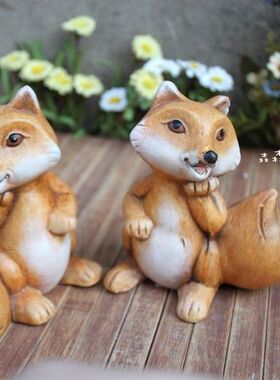 美式乡村风情侣彩绘高档装饰品